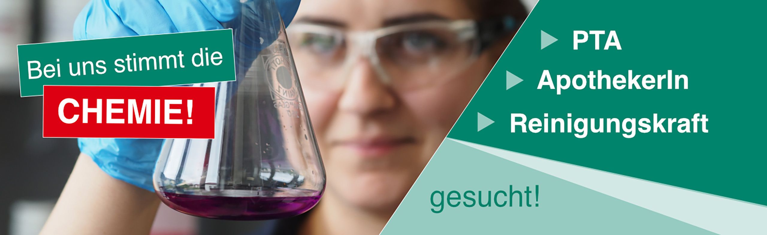 Aktuelle Stellenangebote Wir suchen derzeit RTA, ApothekerIn, Reinigungskraft